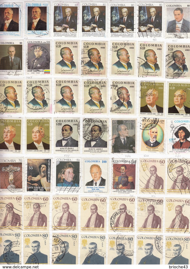 COLOMBIA  - LOT OF STAMPS  - 13 SCANS / TBS