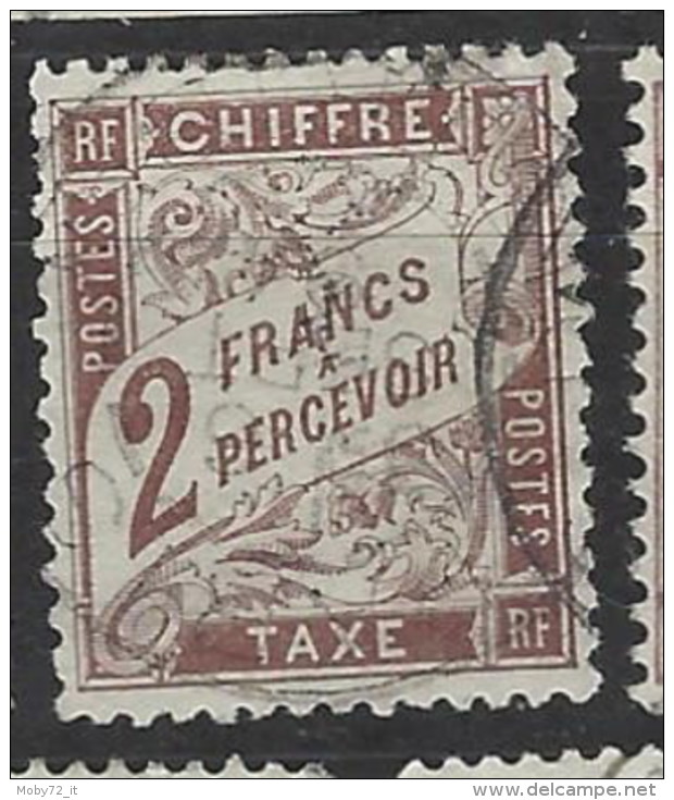 Francia - 1884 - Usato/used - Segnatasse - Mi N. 25 - 1859-1959 Usati