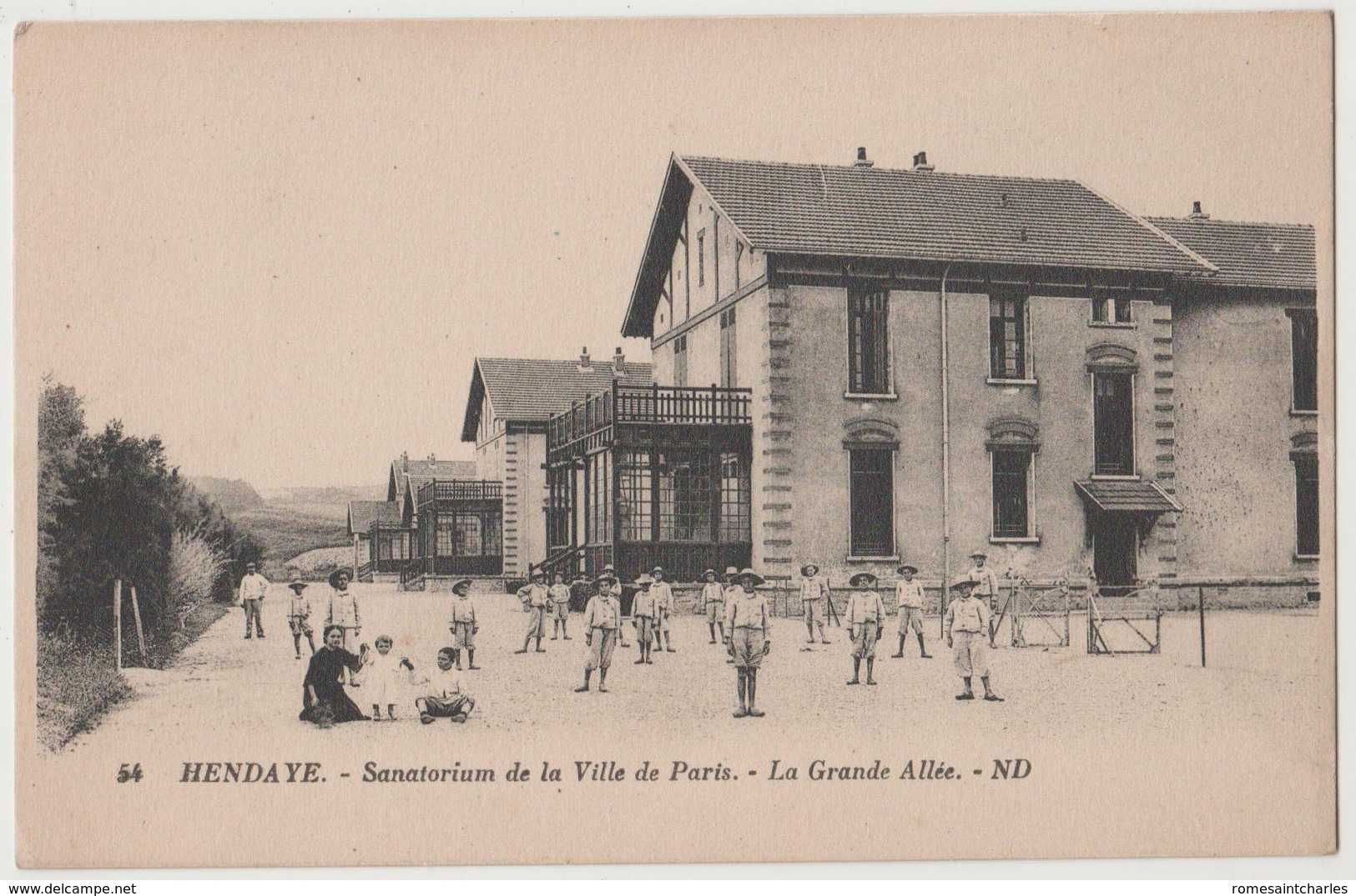 CPA HENDAYE Sanatorium De La Ville De Paris - La Grande Allée - Hendaye