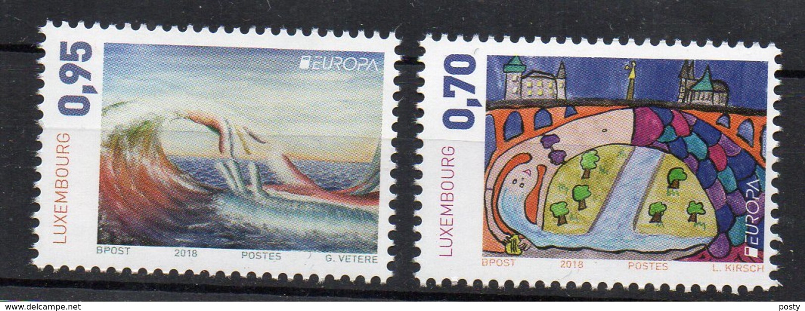 LUXEMBOURG - 2018 - EUROPA - PONTS - BRIDGES - - Unused Stamps