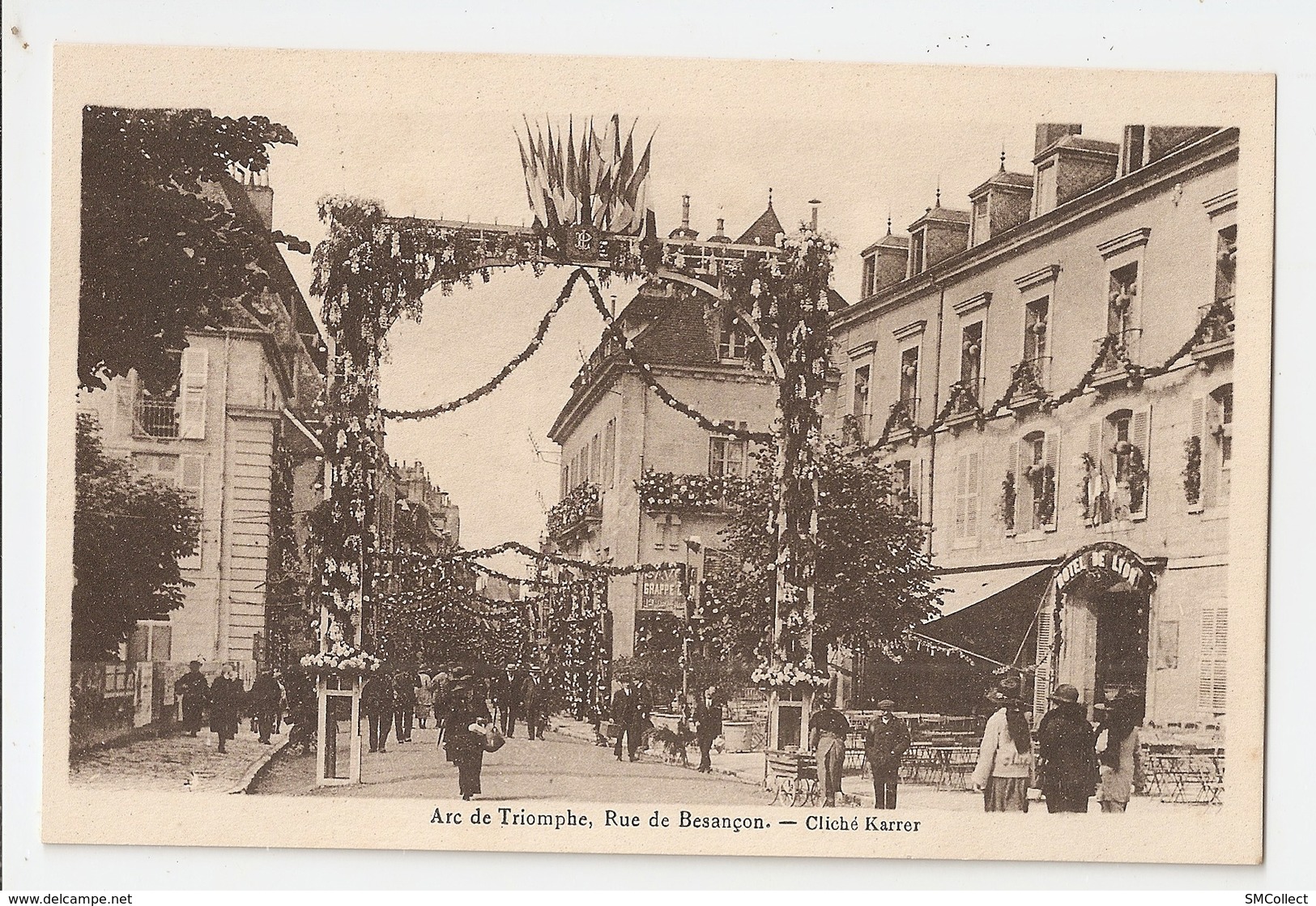 39 Dole. Fêtes Du Centenaire De Pasteur. Rue De Besançon. Lot De 4 Cartes (4202) - Dole