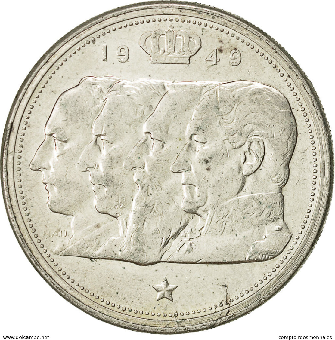 Monnaie, Belgique, 100 Francs, 100 Frank, 1949, TTB, Argent, KM:139.1 - 100 Francs