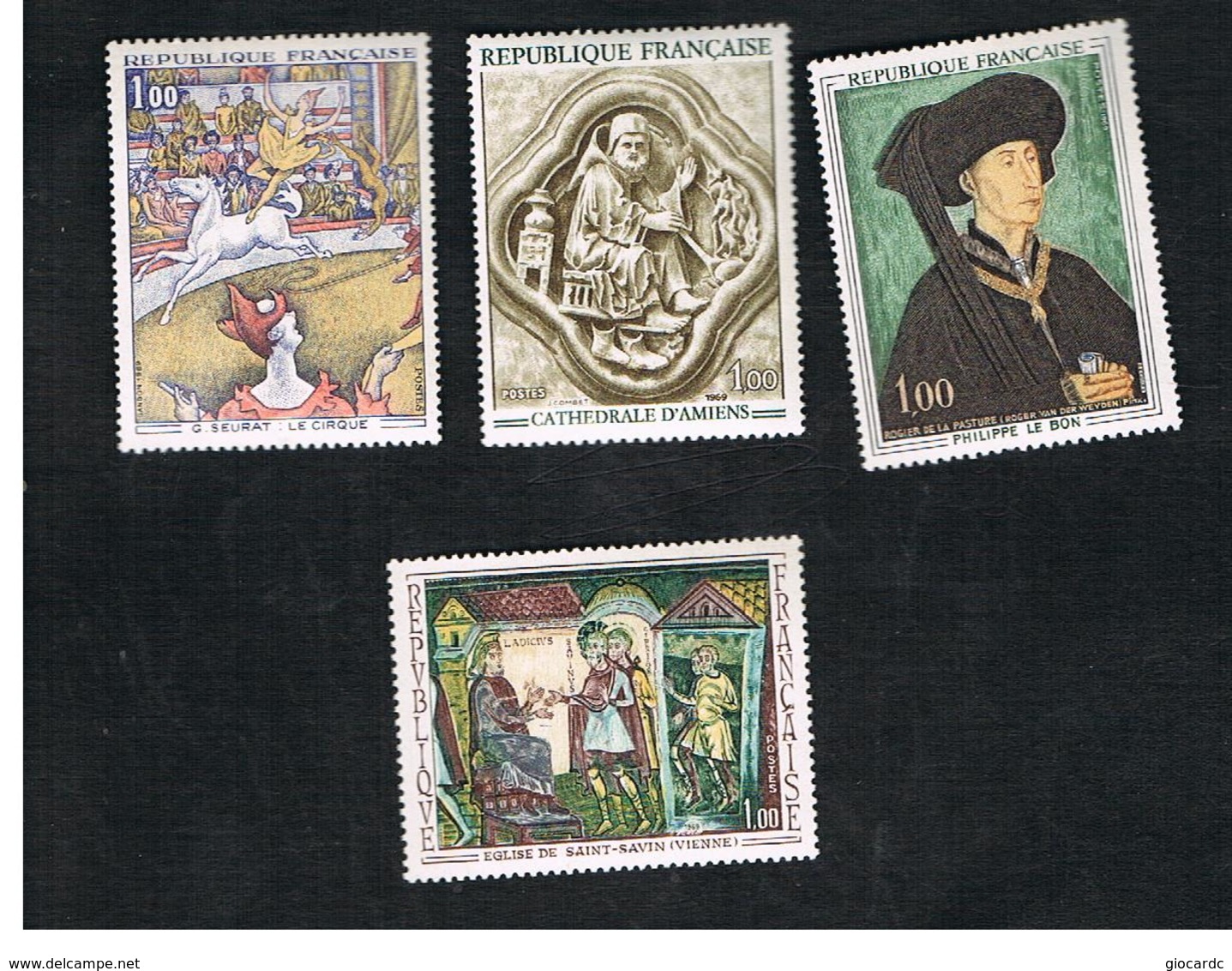 FRANCIA  (FRANCE) - SG 1819.1822  -  1969  FRENCH ART (COMPLET SET OF 4)        - MINT ** - Neufs