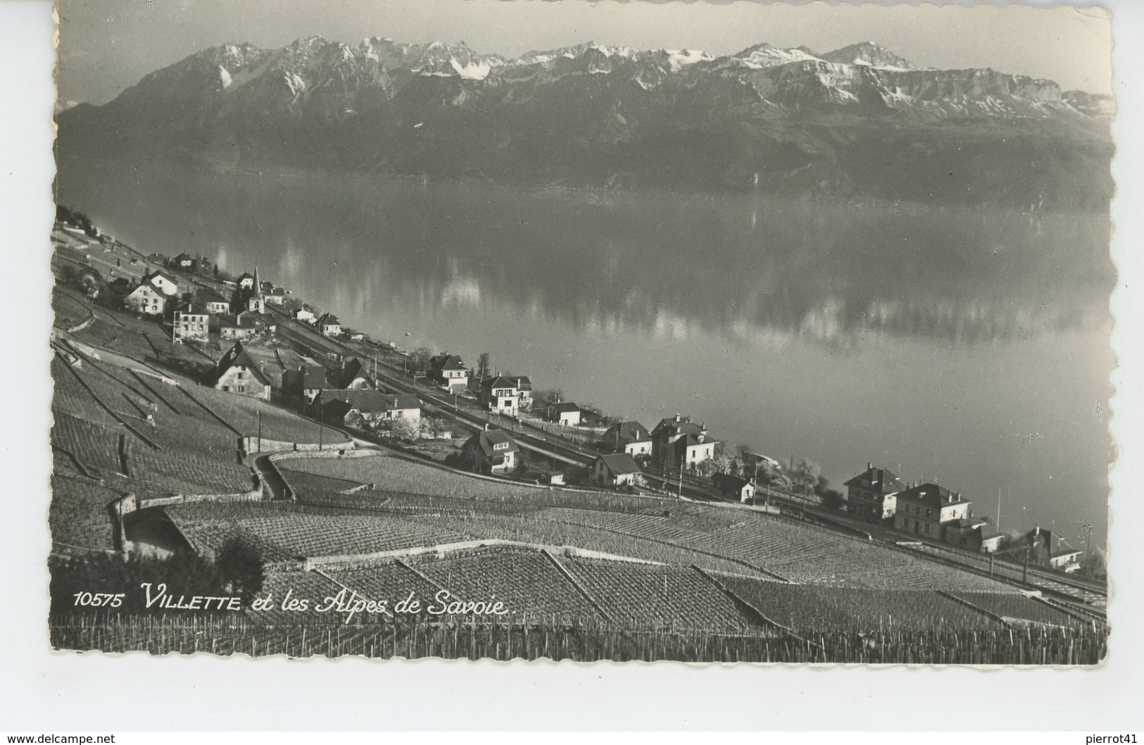 SUISSE - VAUD - VILLETTE Et Les Alpes De Savoie - Villette