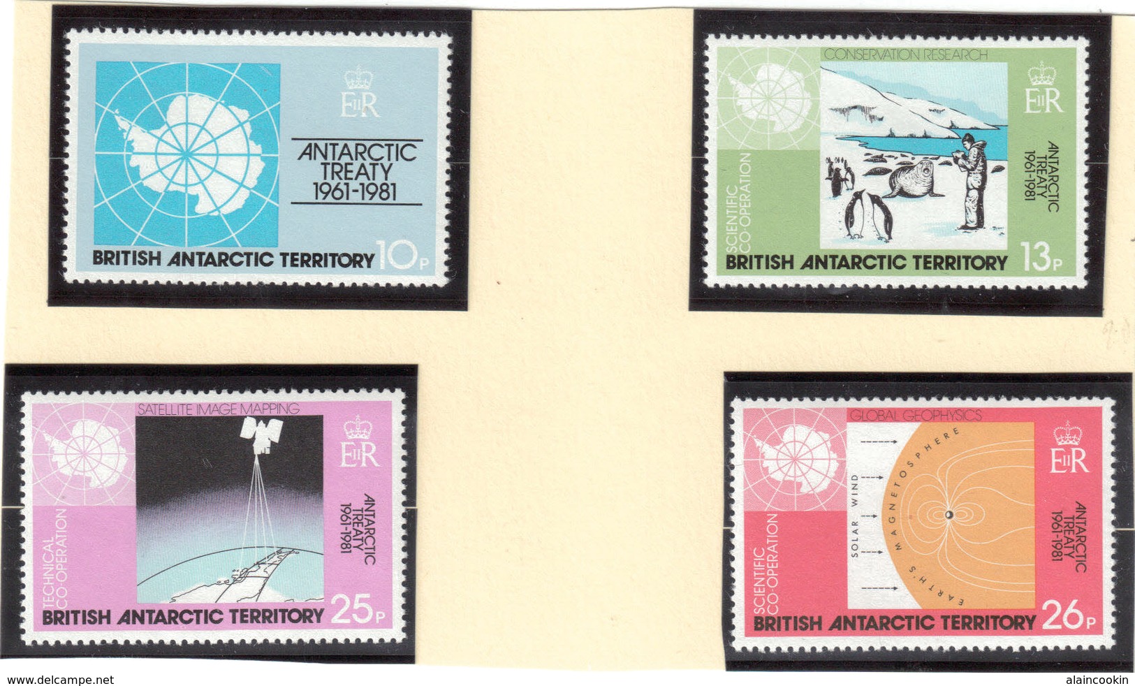 E7 - BAT - 101/104 ** De 1981 - 20 ème Anniversaire Du Traité Antarctique. - Neufs