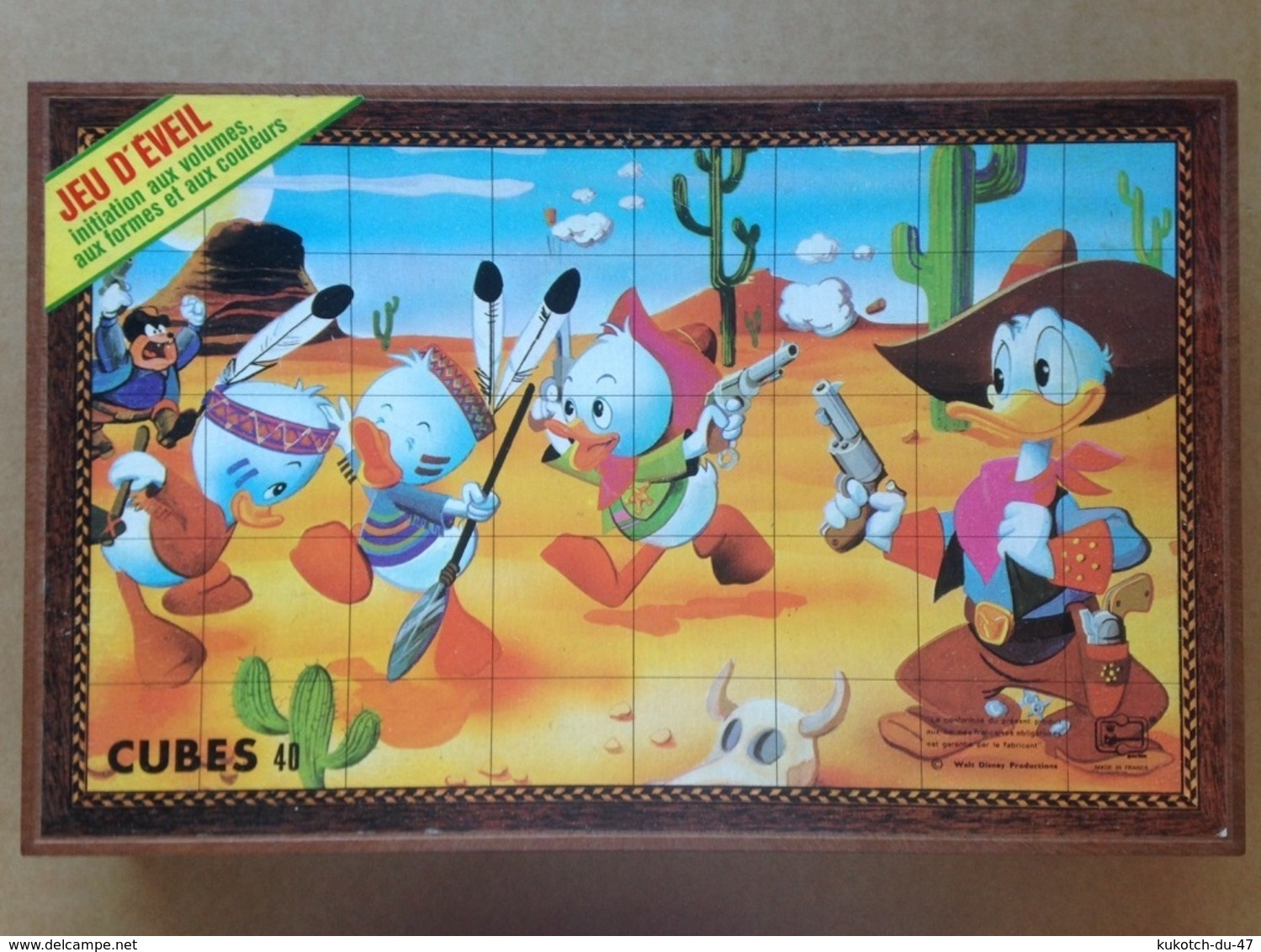 Disney - Jeu De Cubes - Années 80 - Andere & Zonder Classificatie