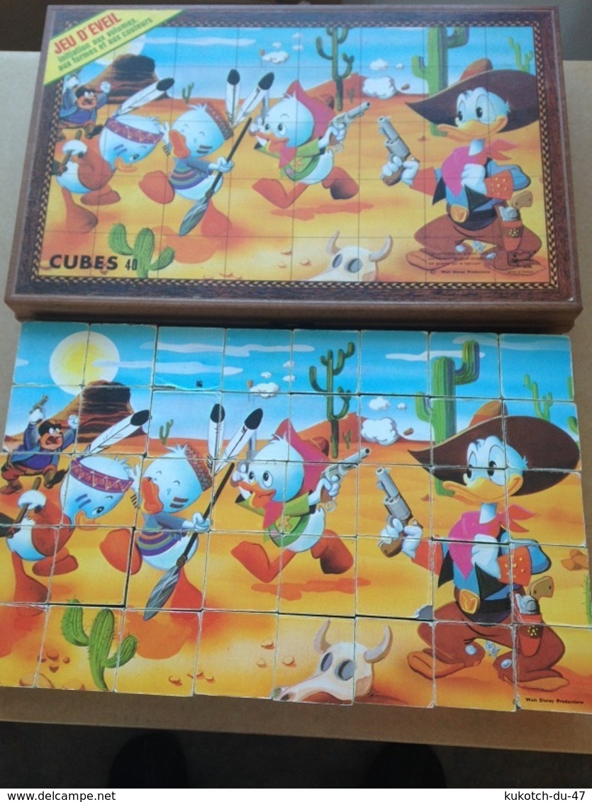 Disney - Jeu de cubes - Années 80
