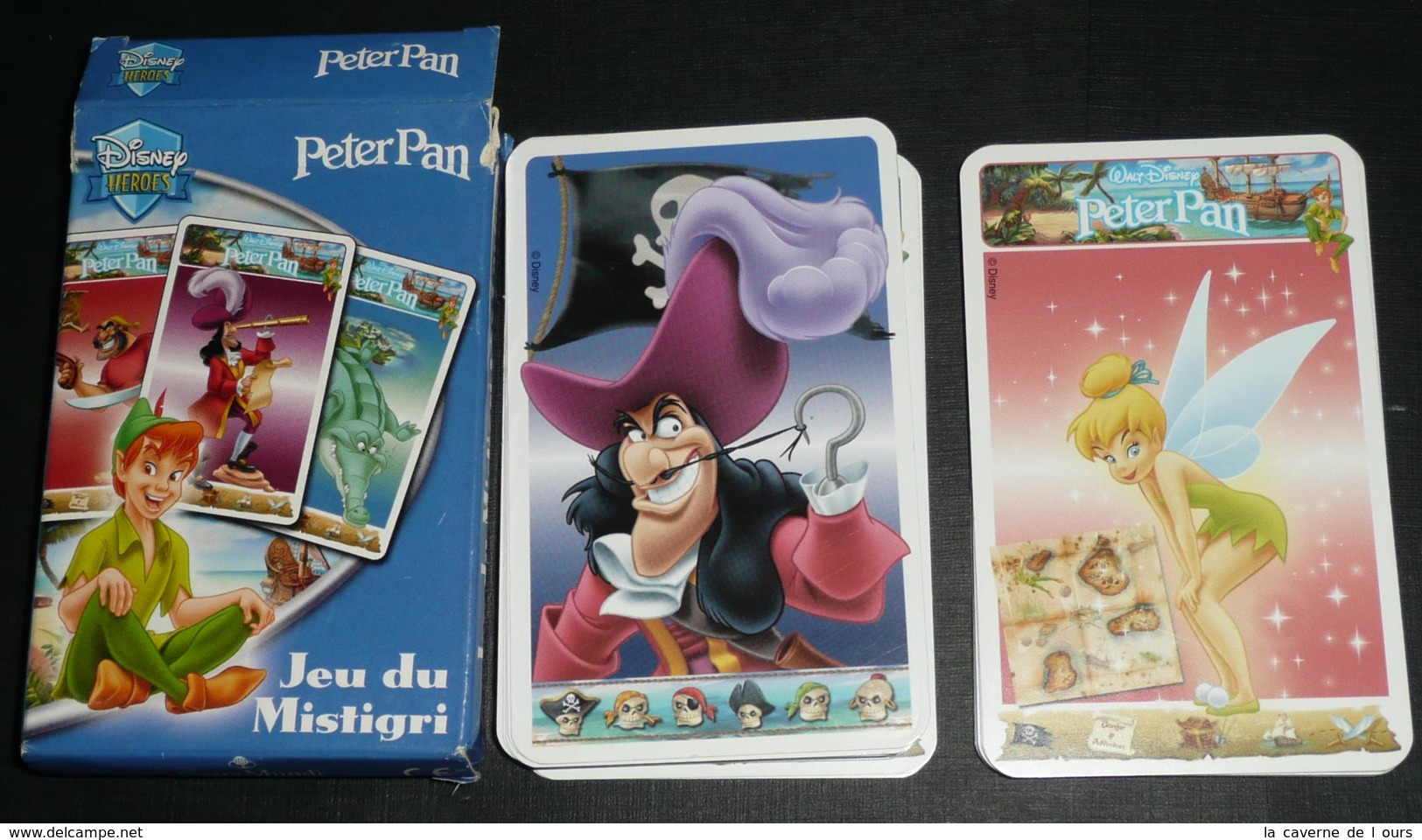 Rare Cartes Jeu De Mistigri, PETER PAN, Walt Disney, Pouilleux Pierre Noir - Autres & Non Classés