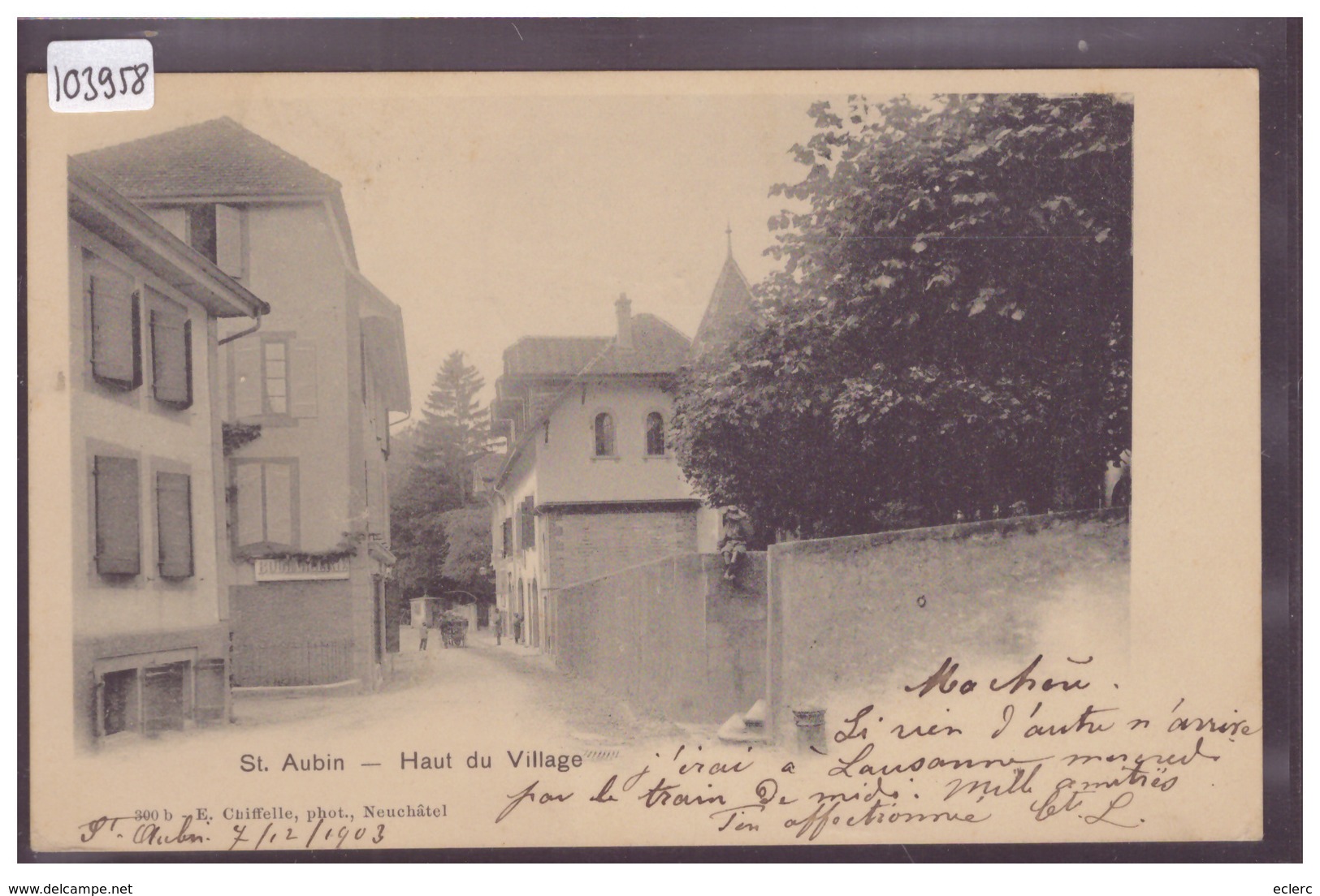 ST AUBIN - HAUT DU VILLAGE - TB - Saint-Aubin/Sauges