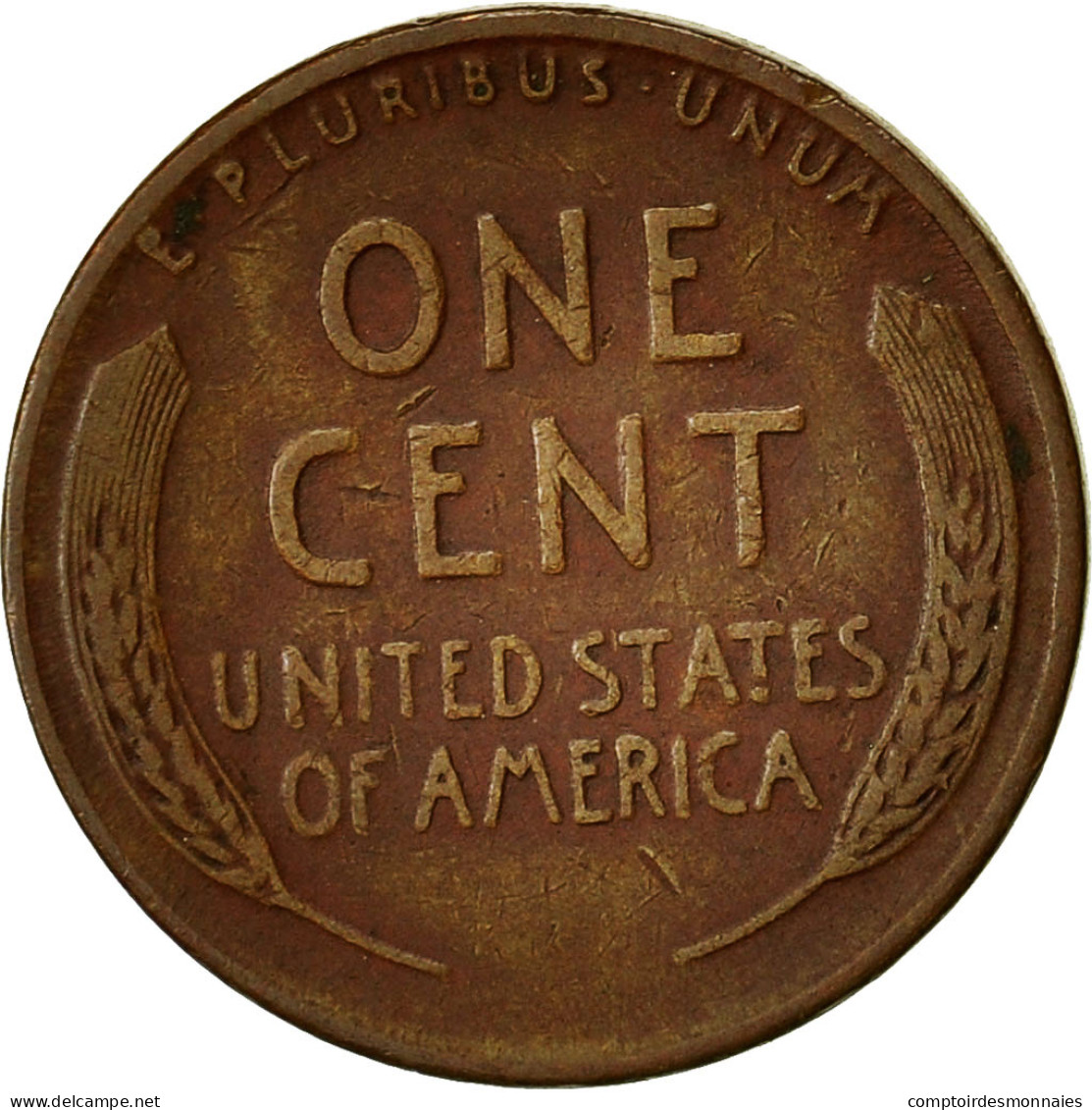 Monnaie, États-Unis, Lincoln Cent, Cent, 1946, U.S. Mint, Denver, TB, Laiton - 1909-1958: Lincoln, Wheat Ears Reverse