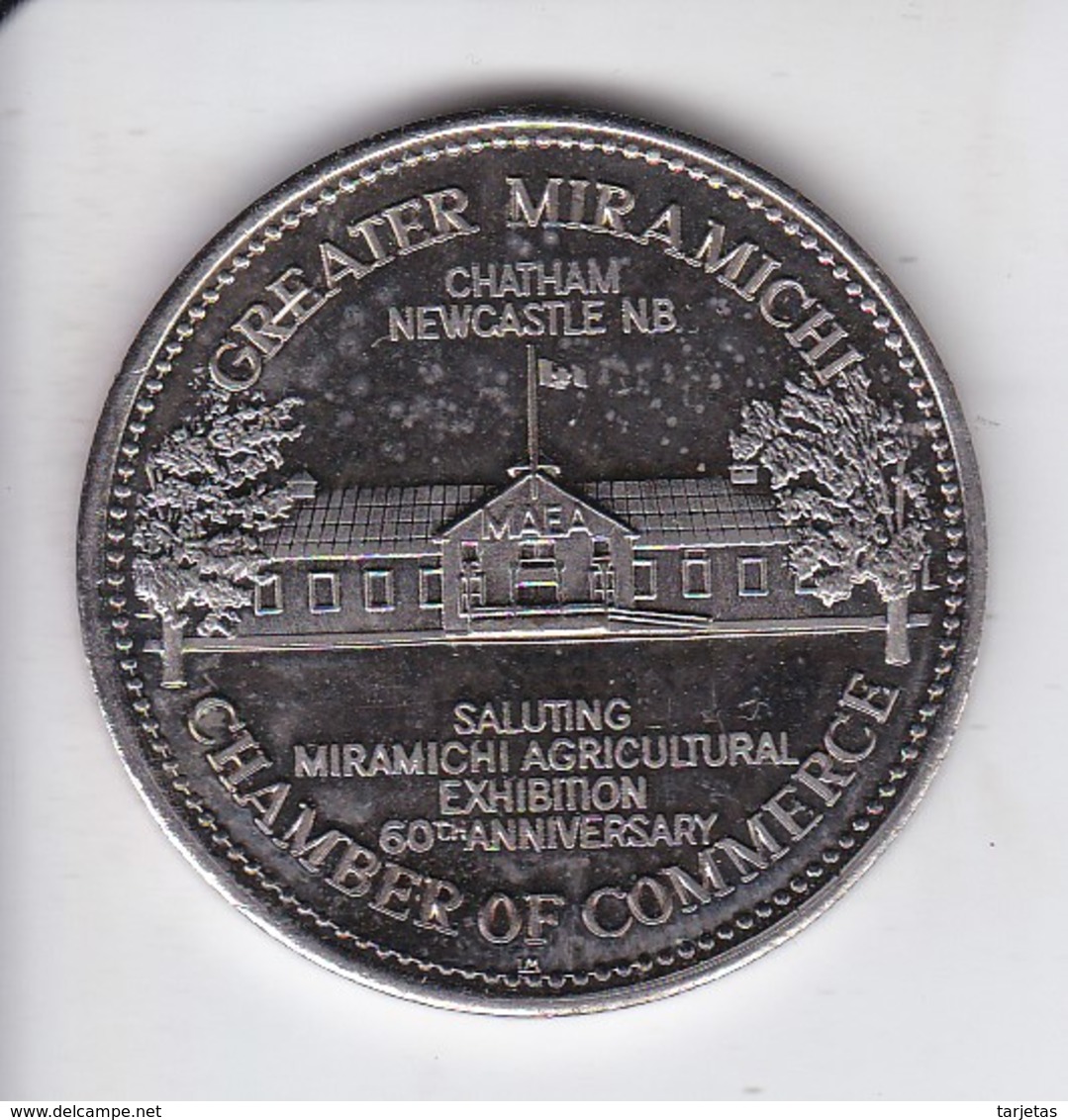 MONEDA DE CANADA DE 1 DOLLAR DEL AÑO 1983 (COIN) GREATER MIRAMICHI - CHAMBRE OF COMMERCE - Canada