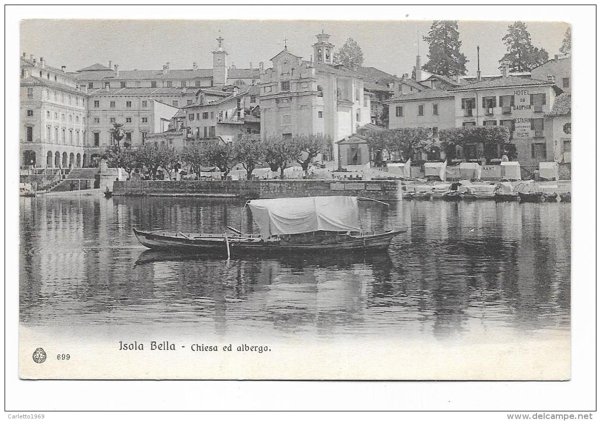 ISOLA BELLA - CHIESA ED ALBERGO - NV  FP - Verbania