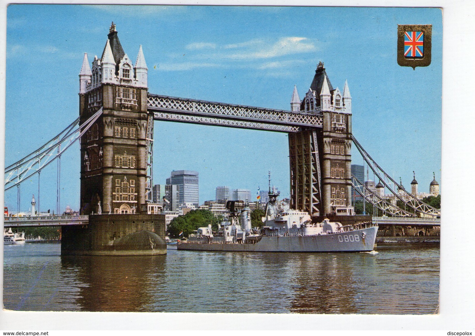 U2874 Postcard: NAVE 0808 - SHIP BATEAU - LONDON, TOWER BRIDGE _ Not Writed - Guerra