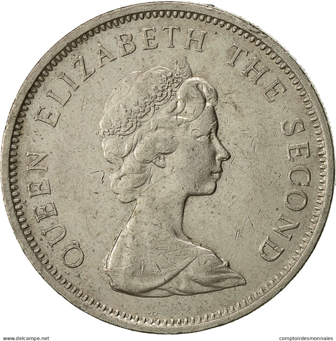 Monnaie, Jersey, Elizabeth II, 10 New Pence, 1980, TTB, Copper-nickel, KM:33 - Jersey