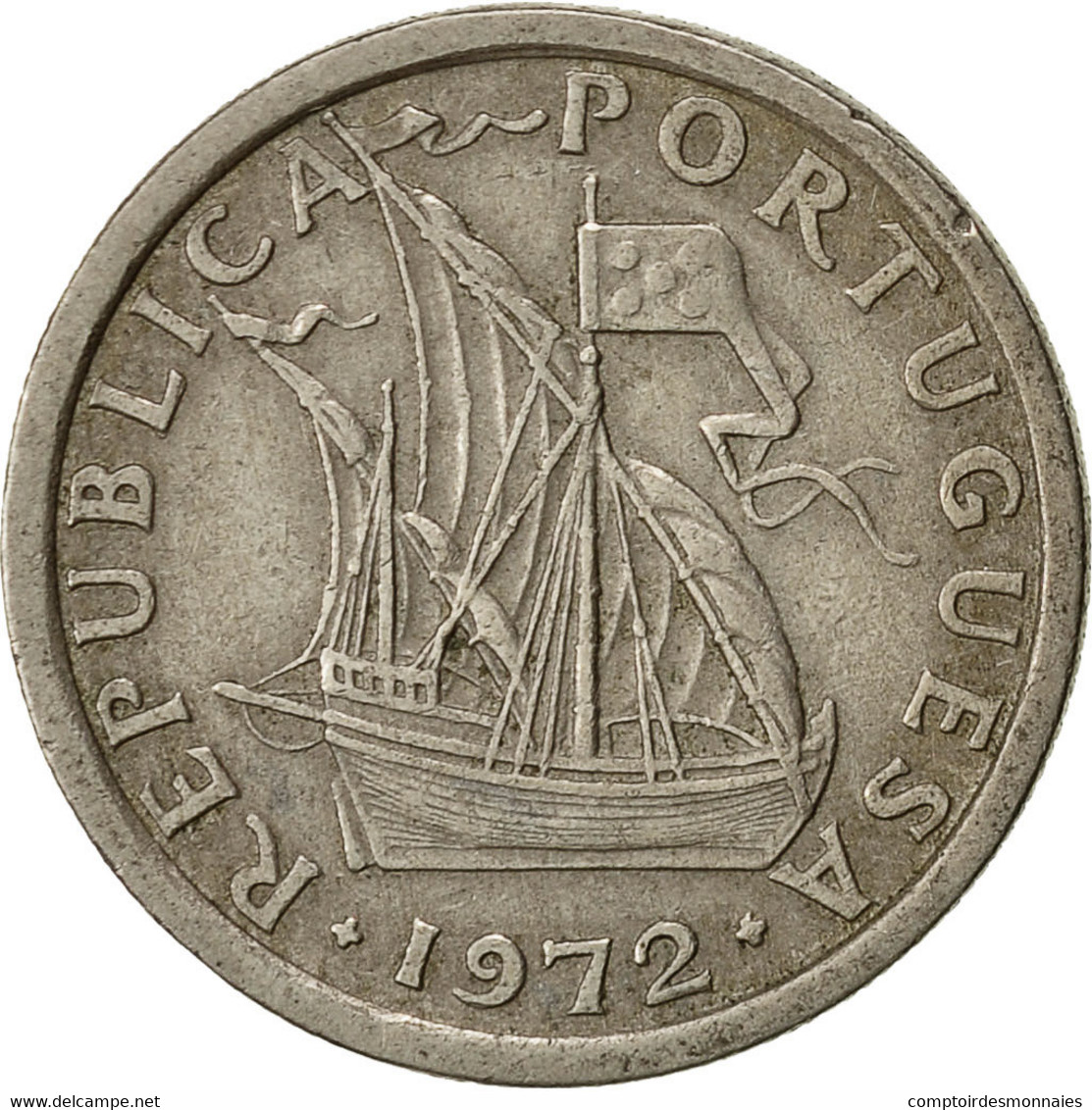 Monnaie, Portugal, 2-1/2 Escudos, 1972, TTB, Copper-nickel, KM:590 - Portugal