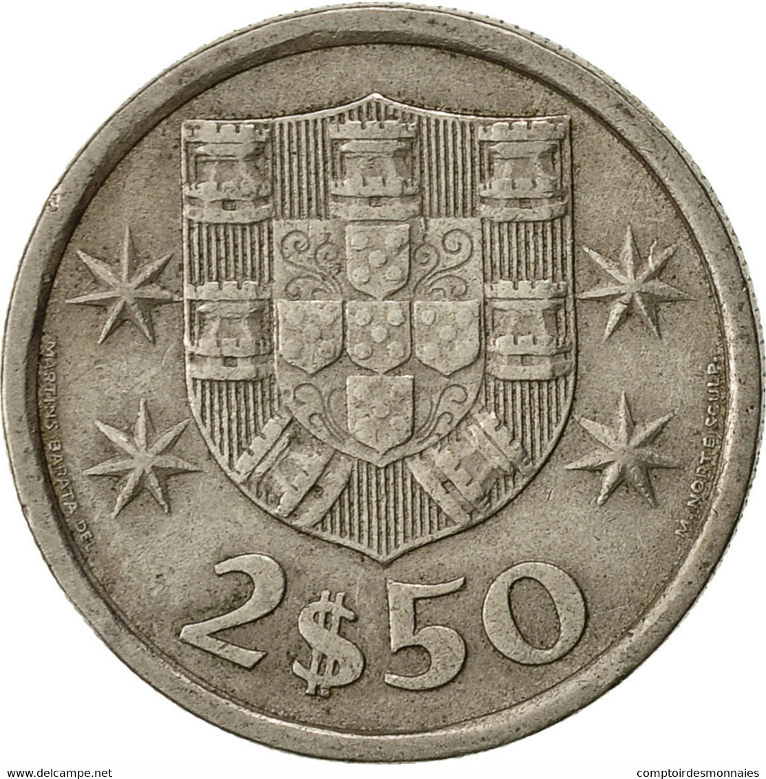 Monnaie, Portugal, 2-1/2 Escudos, 1972, TTB, Copper-nickel, KM:590 - Portugal