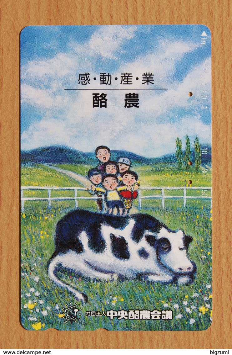 Japon Japan Phonecard (C) / - Cows