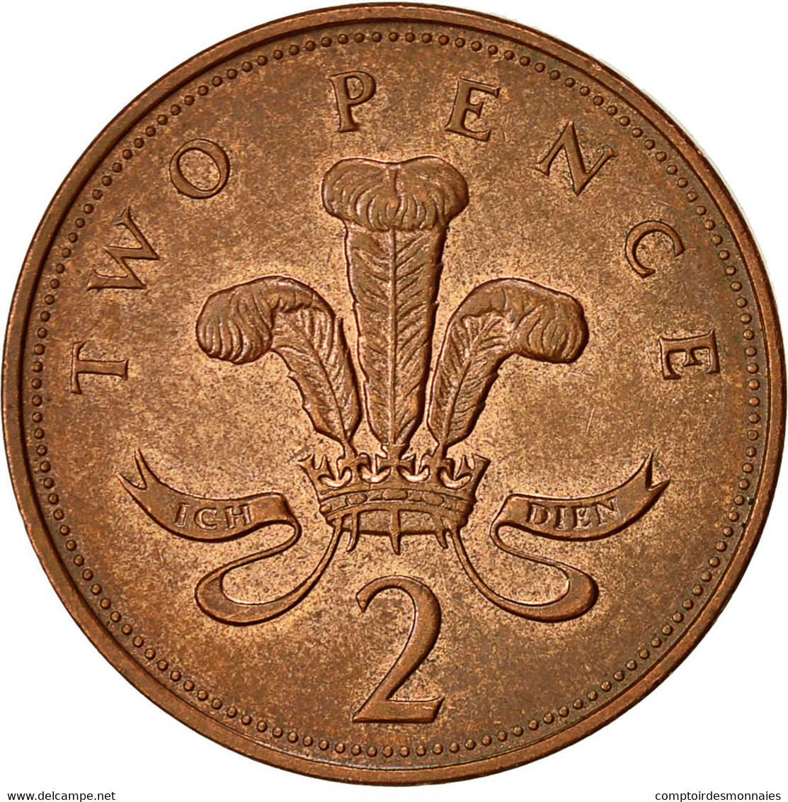 Monnaie, Grande-Bretagne, Elizabeth II, 2 Pence, 1996, TB+, Copper Plated Steel - 2 Pence & 2 New Pence