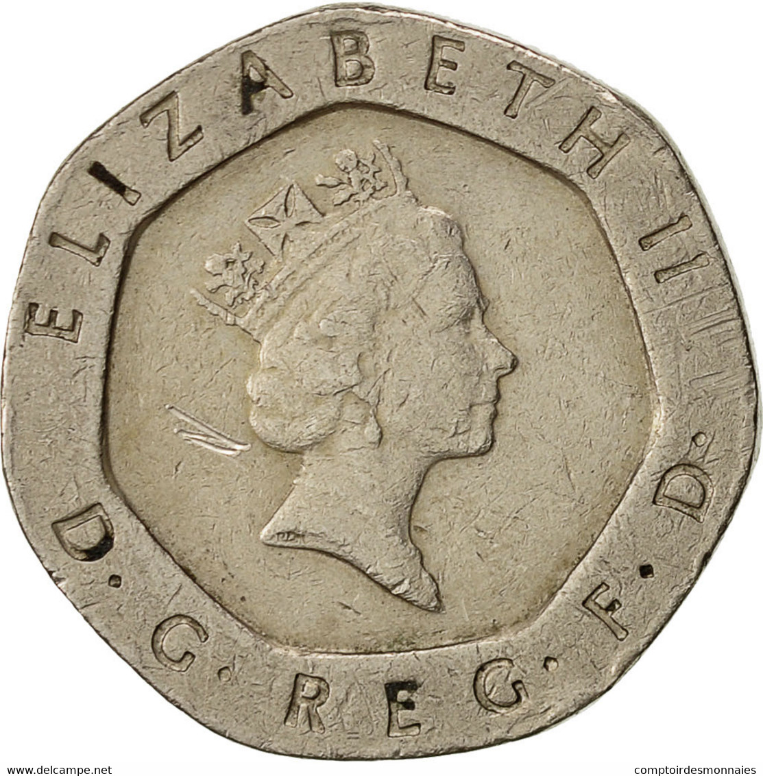 Monnaie, Grande-Bretagne, Elizabeth II, 20 Pence, 1989, TTB, Copper-nickel - 20 Pence