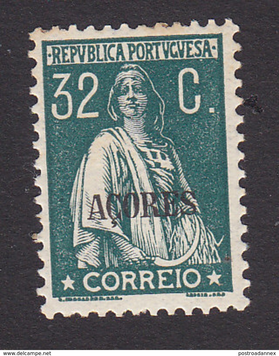 Azores, Scott #199, Mint Hinged, Ceres Overprinted, Issued 1912 - Azoren