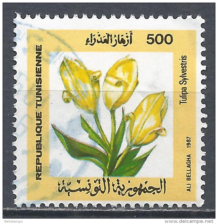 Tunisia 1987. Scott #932 (U) Flowering Plants, Tulipa Sylvestris - Tunisie (1956-...)