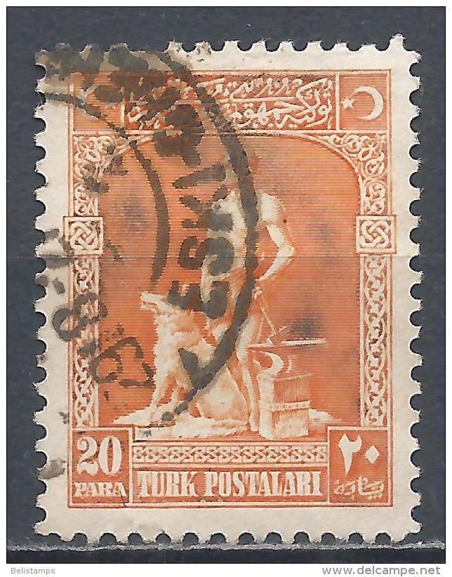 Turkey 1926. Scott #635 (U) The Legendary Blacksmith And His Gray Wolf - Oblitérés