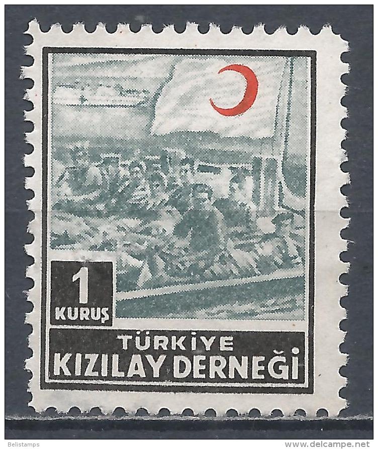 Turkey 1955. Scott #RA182 (U) Wounded Soldiers On Landing Raft - Impuestos