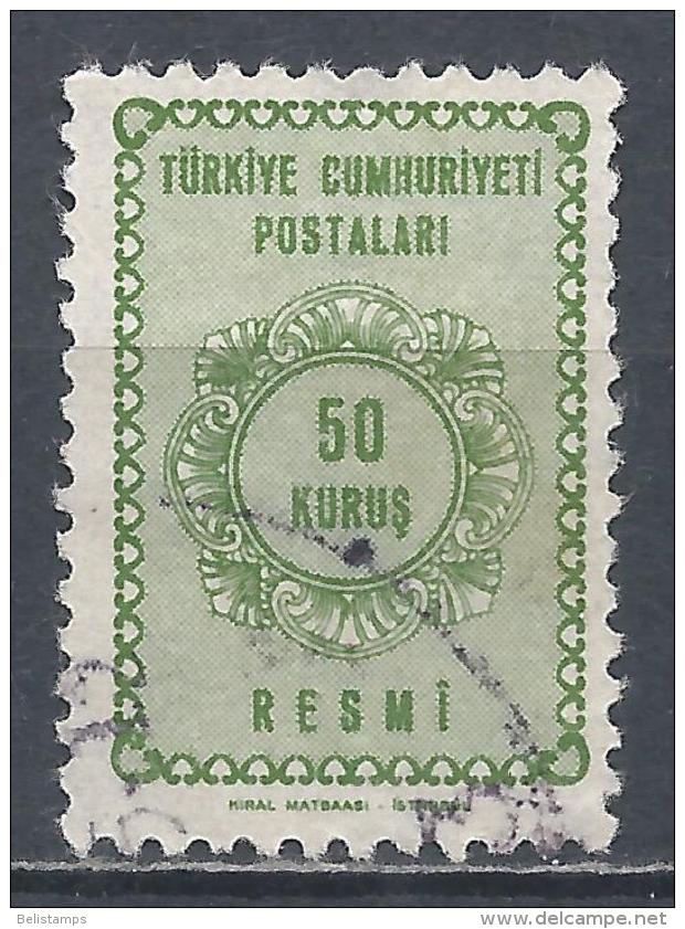 Turkey 1964. Scott #O93 (U) Numeral Of Value - Timbres De Service