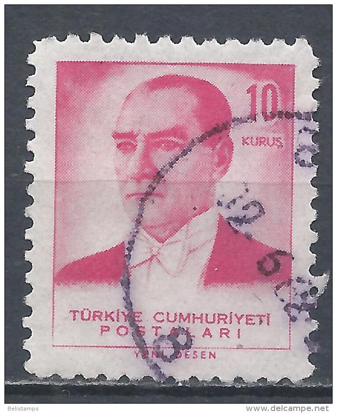 Turkey 1961. Scott #1528 (U) President, Kemal Atatürk - Gebruikt