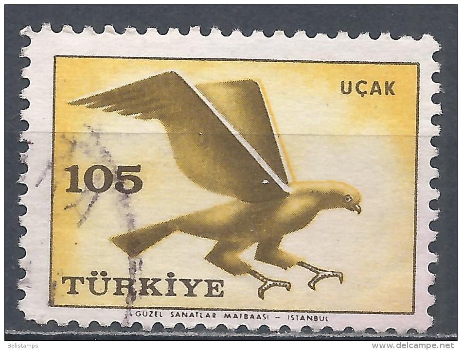 Turkey 1959. Scott #C34 (U) Bird, Hawk - Poste Aérienne