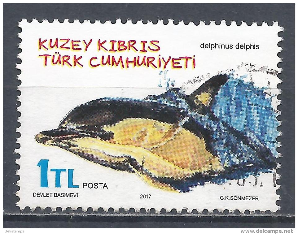 Turkish Republic Of Northern Cyprus 2017. Scott #804 (U) Delphinus Delphis, Dolphin  (Complete Issue) - Oblitérés