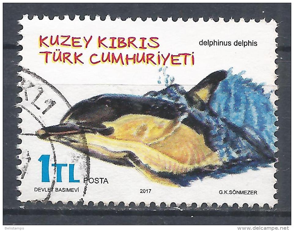 Turkish Republic Of Northern Cyprus 2017. Scott ##804 (U) Delphinus Delphis, Dolphin ** Complete Issue - Oblitérés