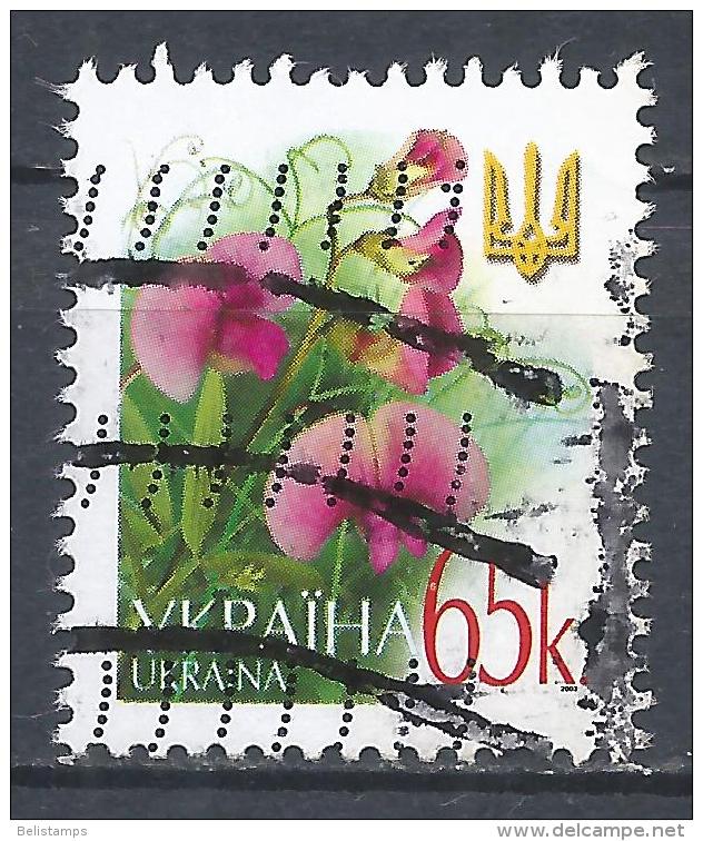 Ukraine 2003. Scott #515 (U) Flowers, Sweet Pea - Ukraine