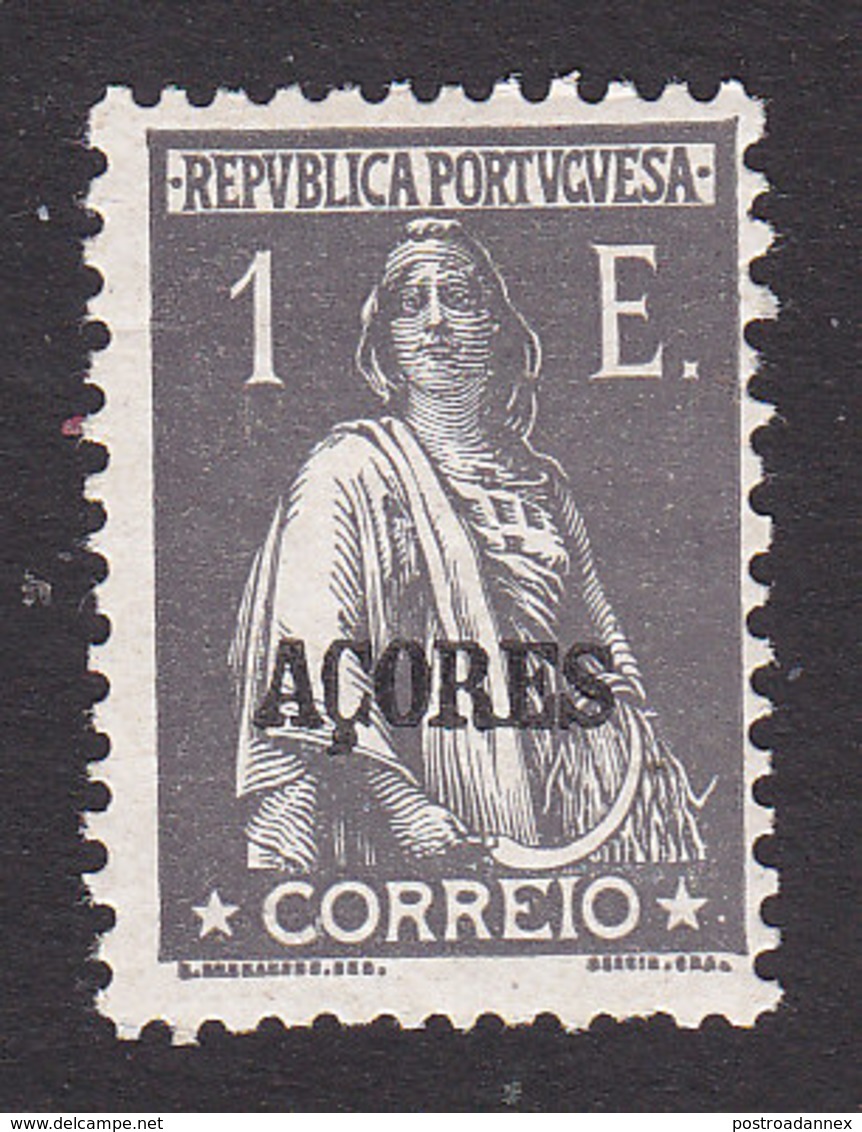 Azores, Scott #222, Mint Hinged, Ceres Overprinted, Issued 1912 - Açores