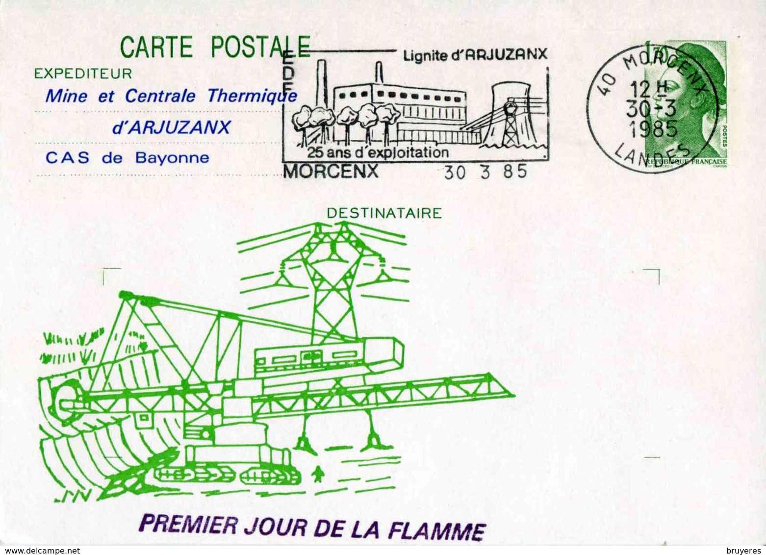 Entier Postal De 1984 Sur CP Avec Timbre "1,70 Liberté De Gandon" Et Repiquage Commémoratif - Cartes Postales Repiquages (avant 1995)