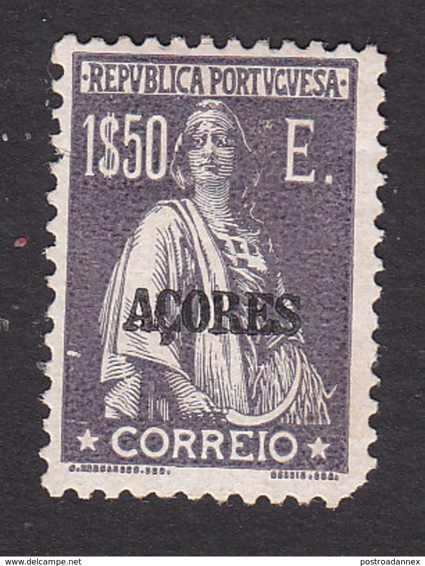 Azores, Scott #228, Mint Hinged, Ceres Overprinted, Issued 1912 - Azoren