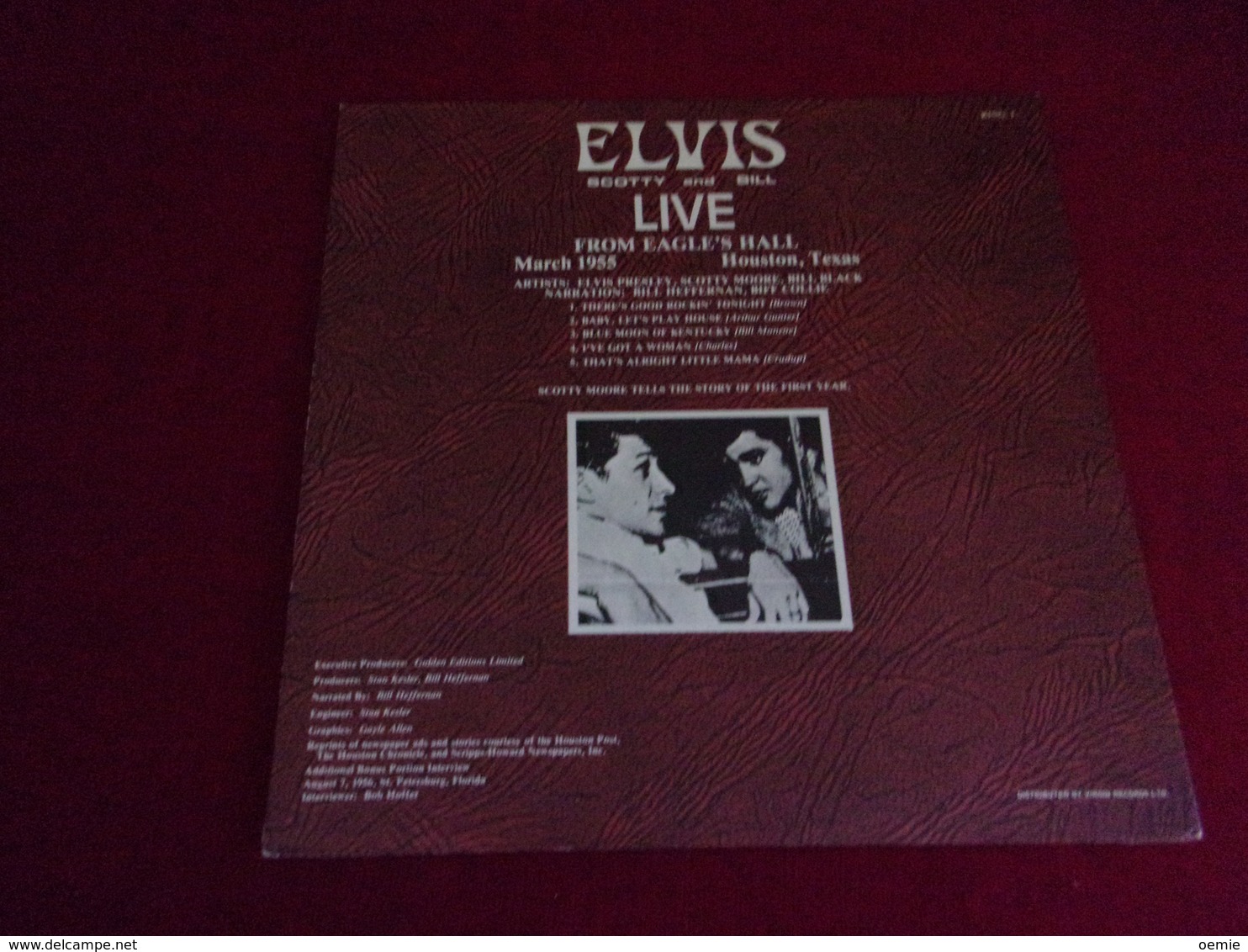 ELVIS PRESLEY   °°  ELVIS  SCOTTY AND BILL  THE FIRST YEAR  EDITION LIMITE IMPORT ANGLAIS - Other - English Music