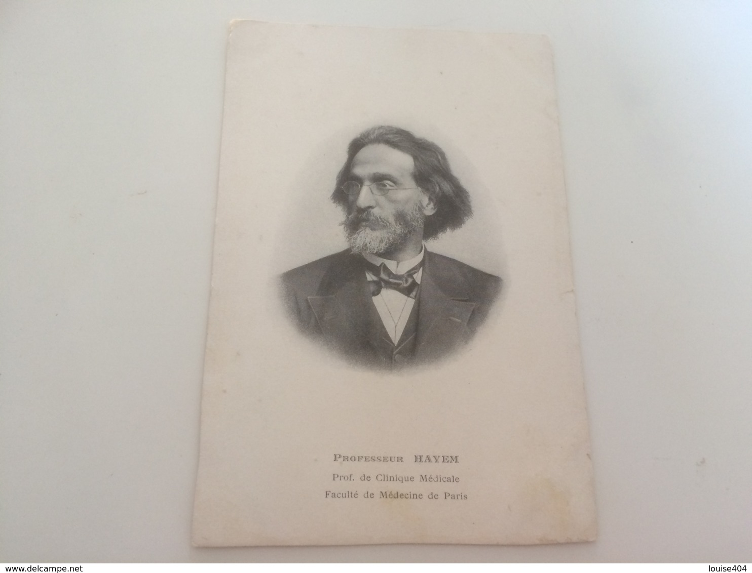AX-2400 - PROFESSEUR HAYEM - Prof De Clinique Médicale -Faculté De Médecine De Paris - Other & Unclassified