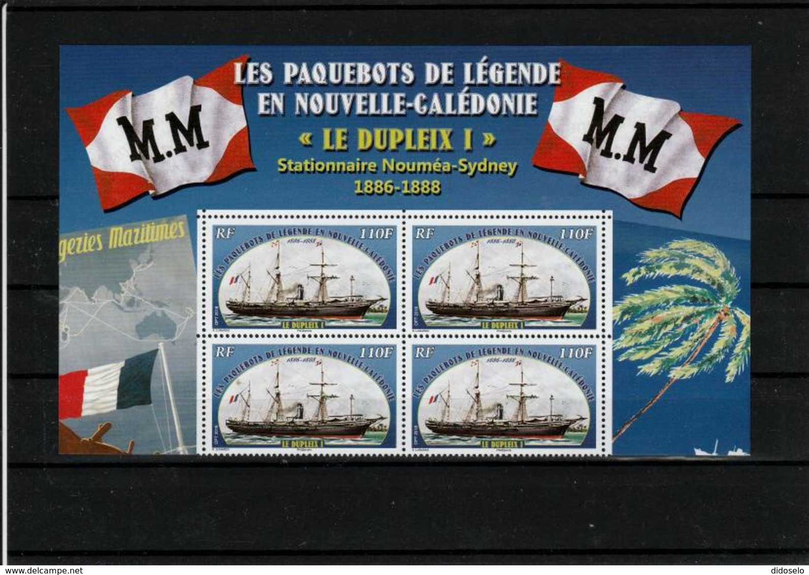 New Caledonia 2018 - Ship Dupleix I / Lighthouse Amedee -- Block Of 4-- MNH (**) - Phares