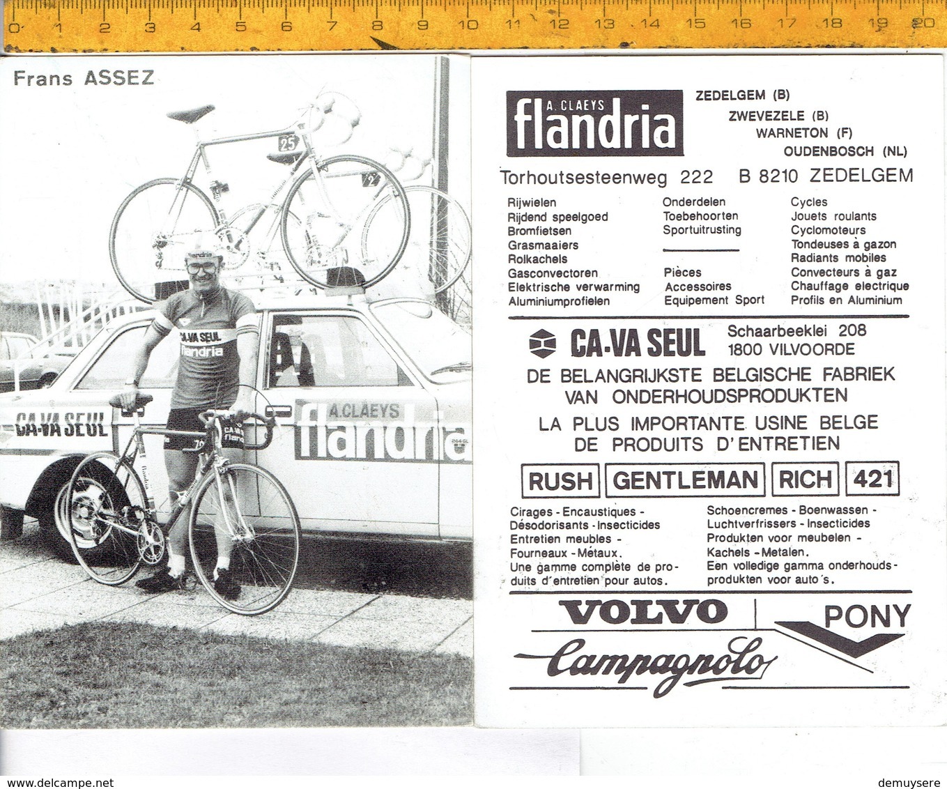 659 - CYCLISME - WIELRENNEN - FRANS ASSEZ - FLANDRIA - Ciclismo