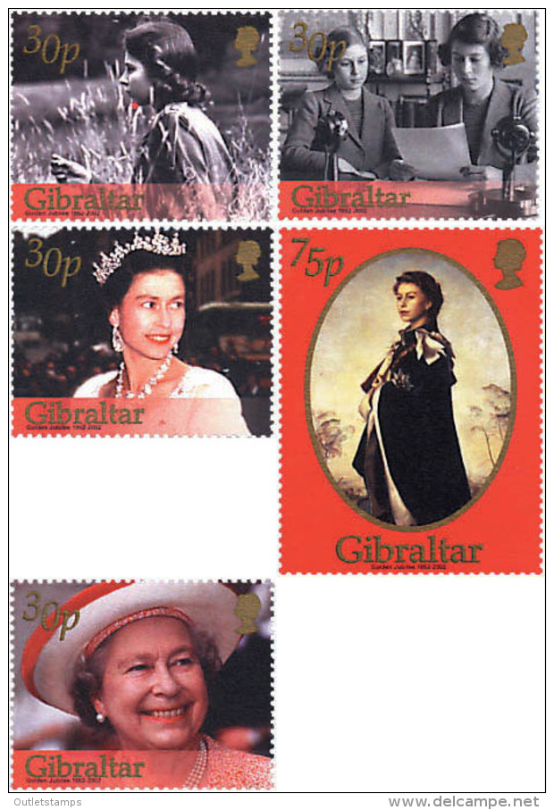 Ref. 84400 * NEW *  - GIBRALTAR . 2002. 50th ANNIVERSARY OF ELIZABETH II'S ACCESSION. 50 ANIVERSARIO DEL ACCESO AL TRONO - Gibraltar