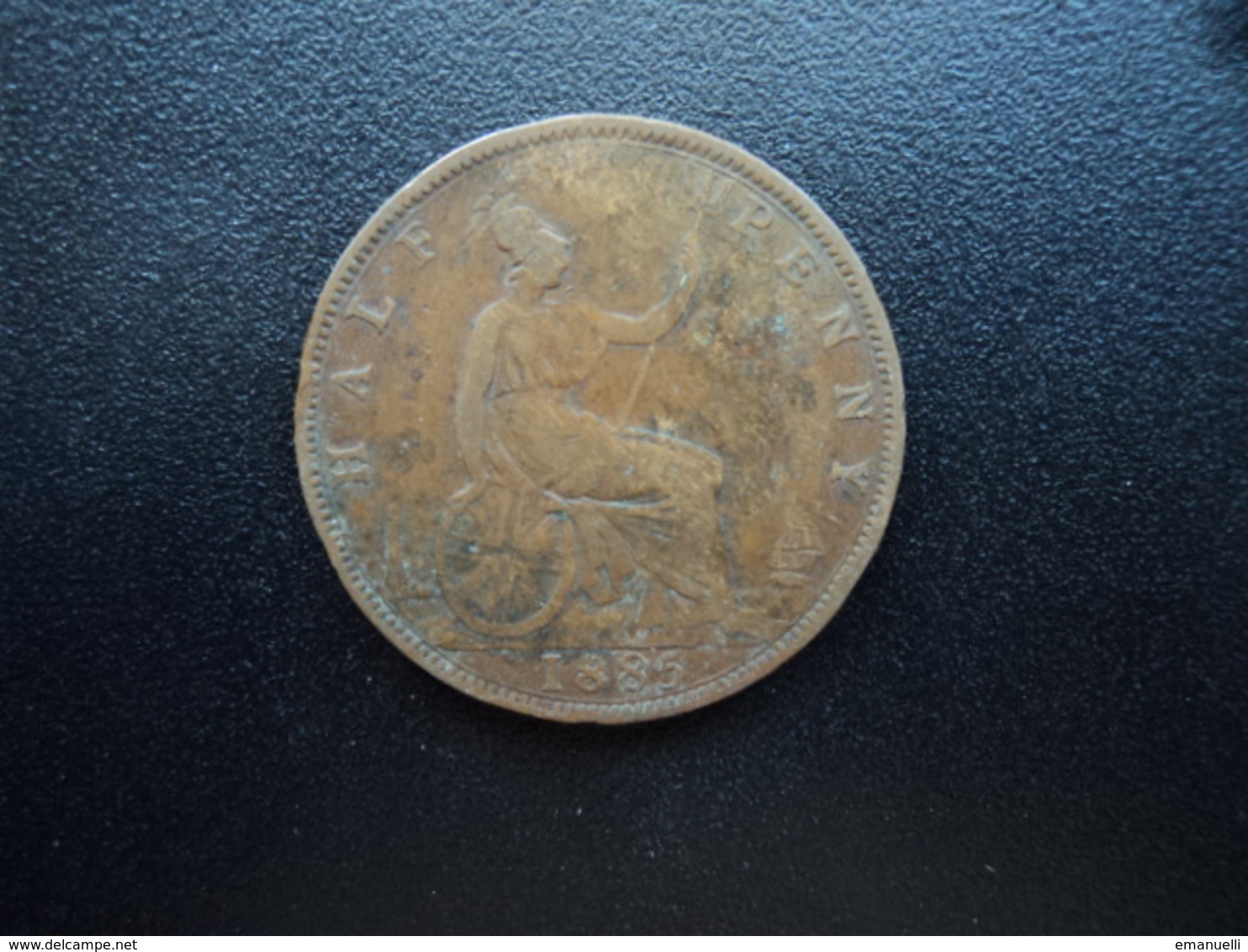 ROYAUME UNI : 1/2 PENNY  1885   KM 754    TB+ / TTB - C. 1/2 Penny