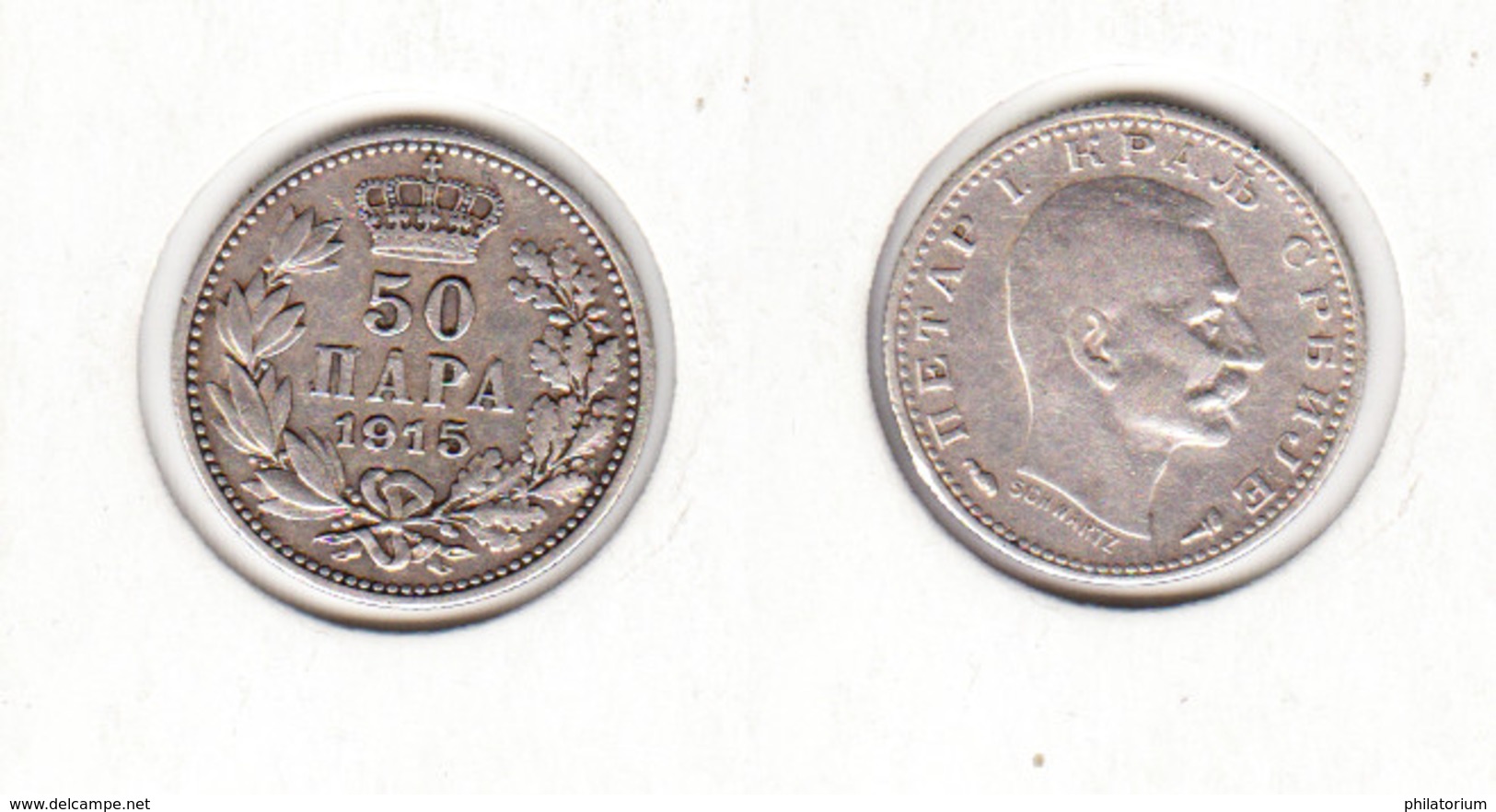 Serbie 50 Para 1915  Serbia - Servië