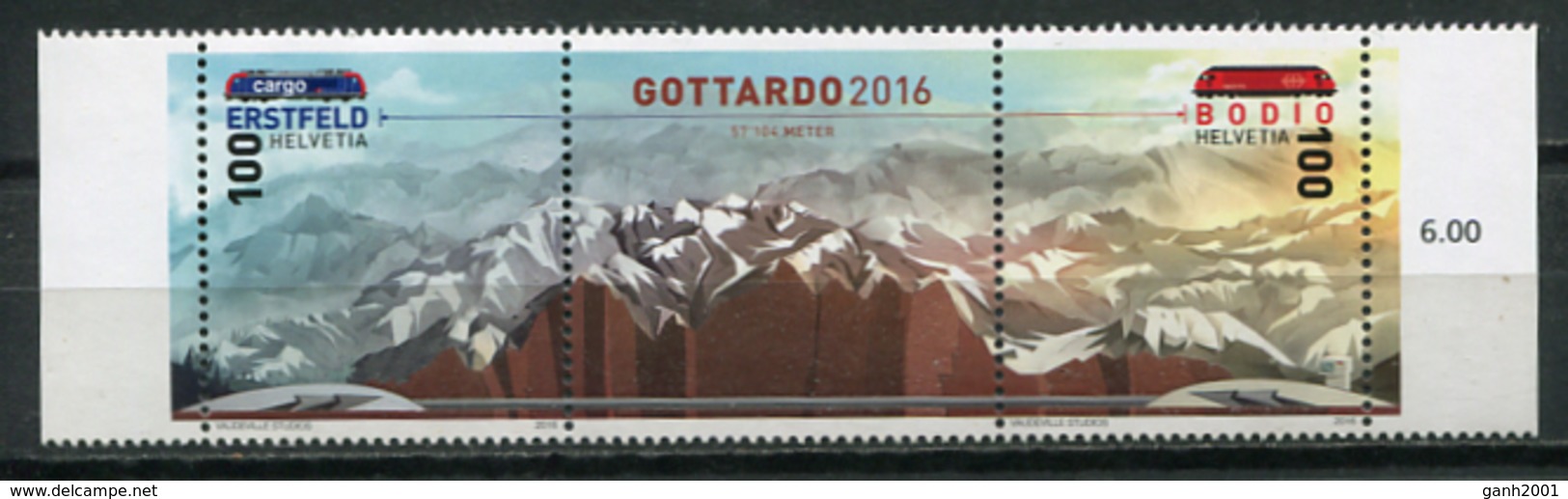 Switzerland 2016 Suiza / Geology Mountains Nature MNH Geología Montañas Naturaleza / Cu8025  41 - Otros & Sin Clasificación