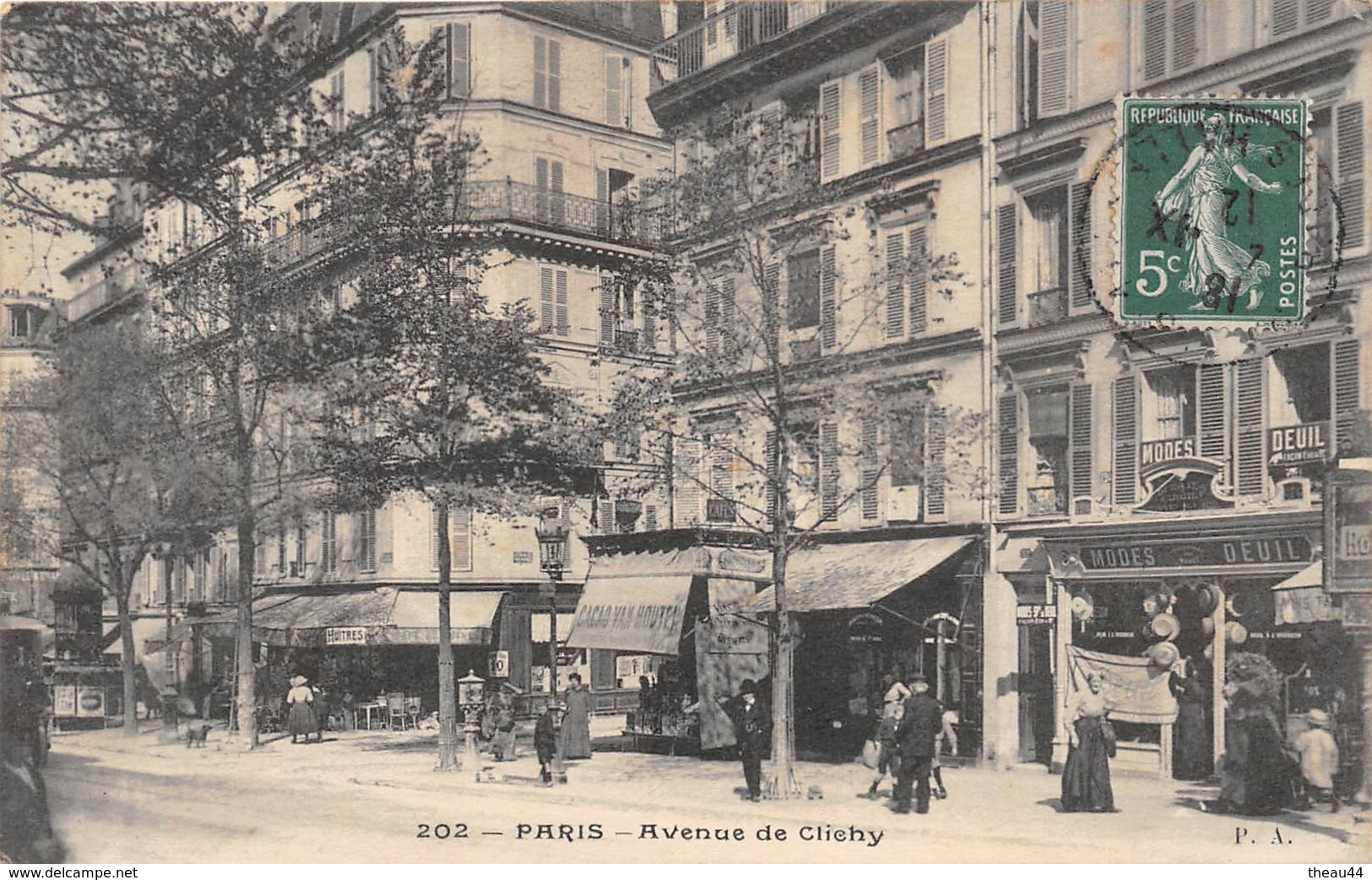 ¤¤  -   PARIS   -   Avenue De Clichy  -  Magasin De Mode " DEUIL "       -  ¤¤ - Arrondissement: 17