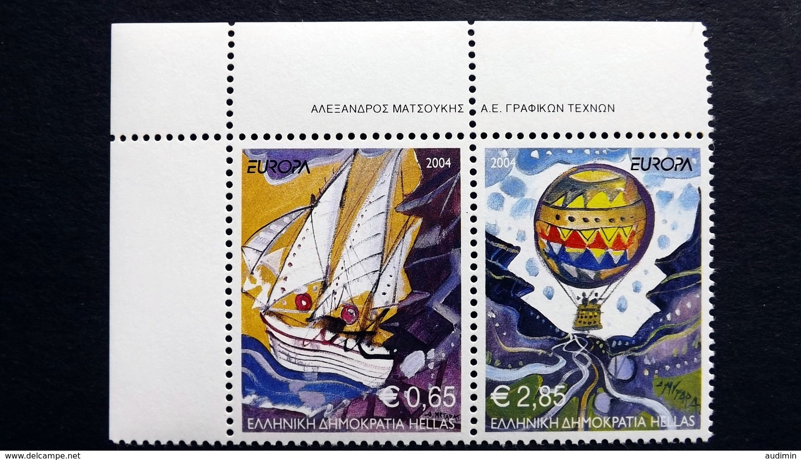 Griechenland 2224/5 A  **/mnh, EUROPA/CEPT 2004, Ferien - Nuovi