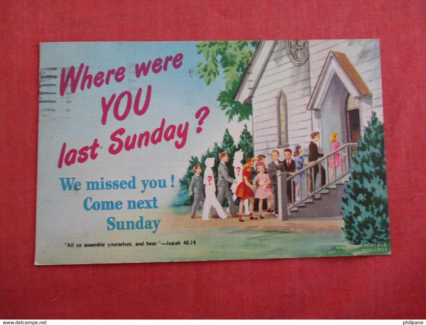 Christianity > Where Were You Last Sunday ?  We Miss You  Come Next Sunday  >    Ref 3005 - Other & Unclassified