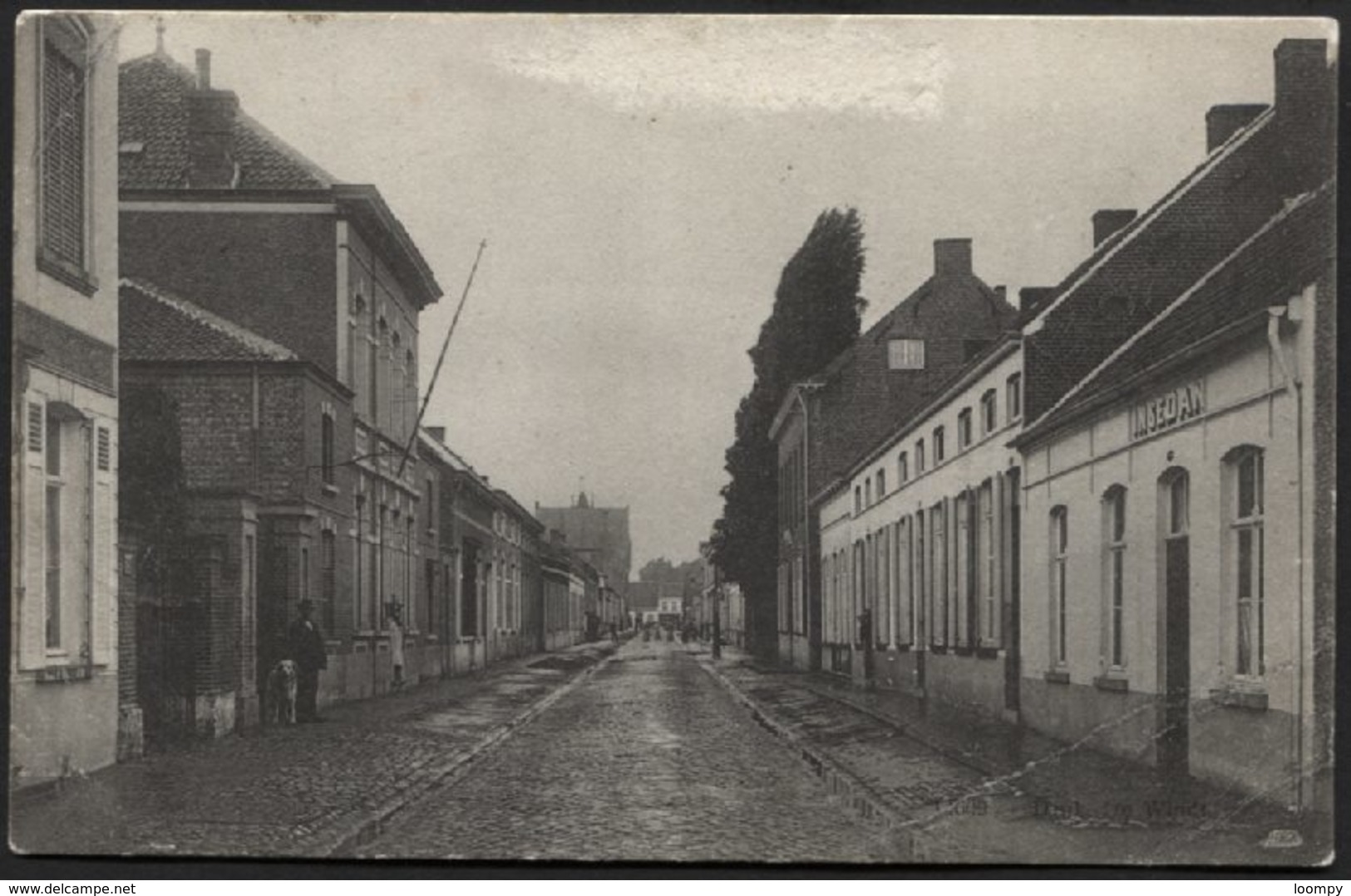 STEKENE - Statiestraat 1908 (tekst Geschraapt + Klein Plooi Rechter Benedenhoek) - Stekene