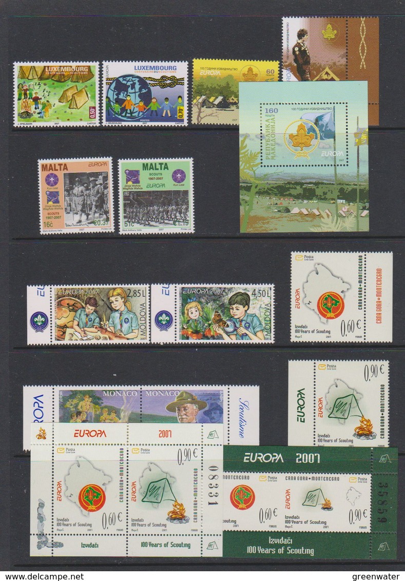 Europa Cept 2007 Yearset (see Scan, What You See Is What You Get) ** Mnh (39303) - 2007