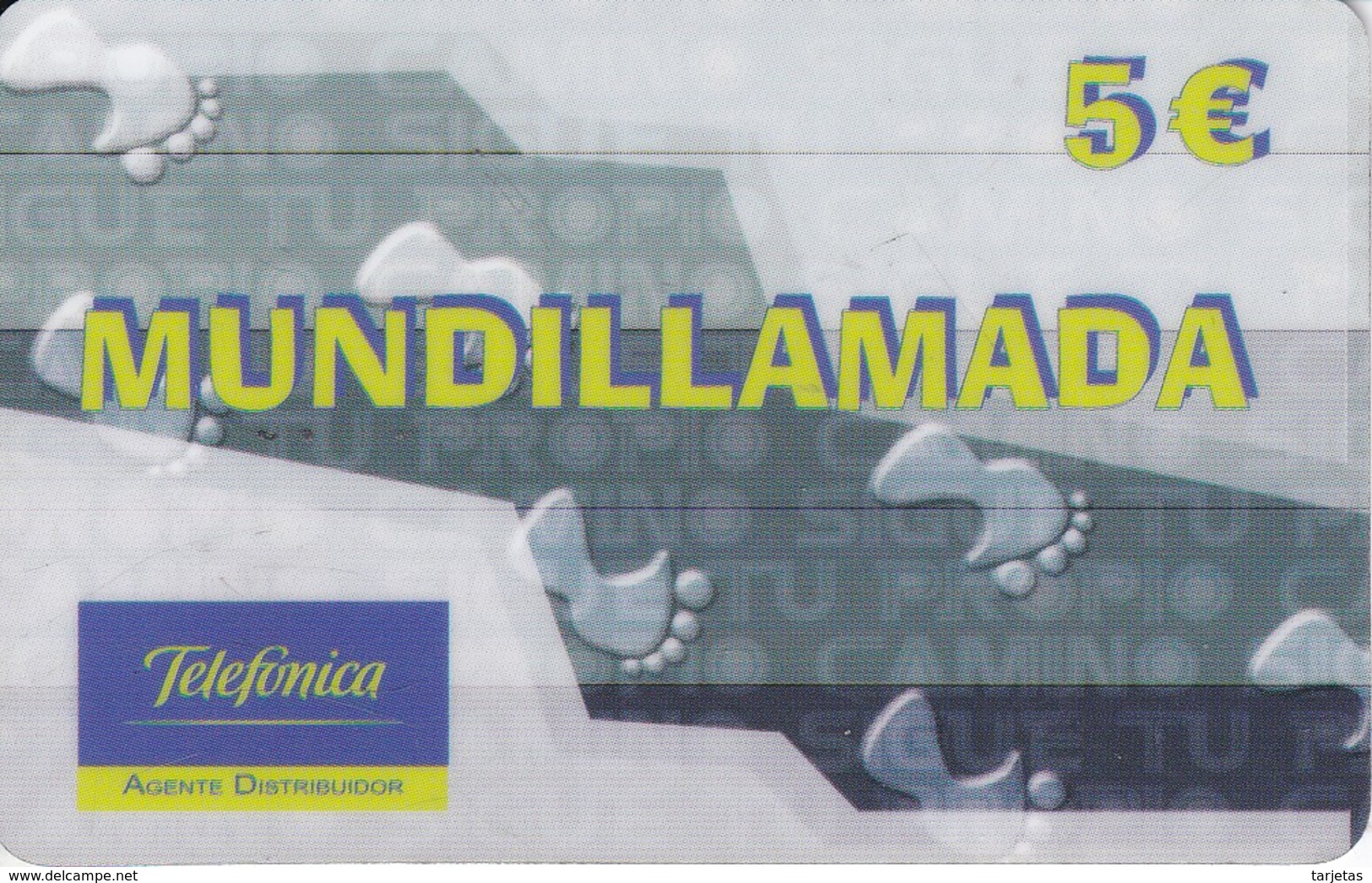 TARJETA DE ESPAÑA DE PREPAGO DE TELEFONICA DE MUNDILLAMADA - Telefonica